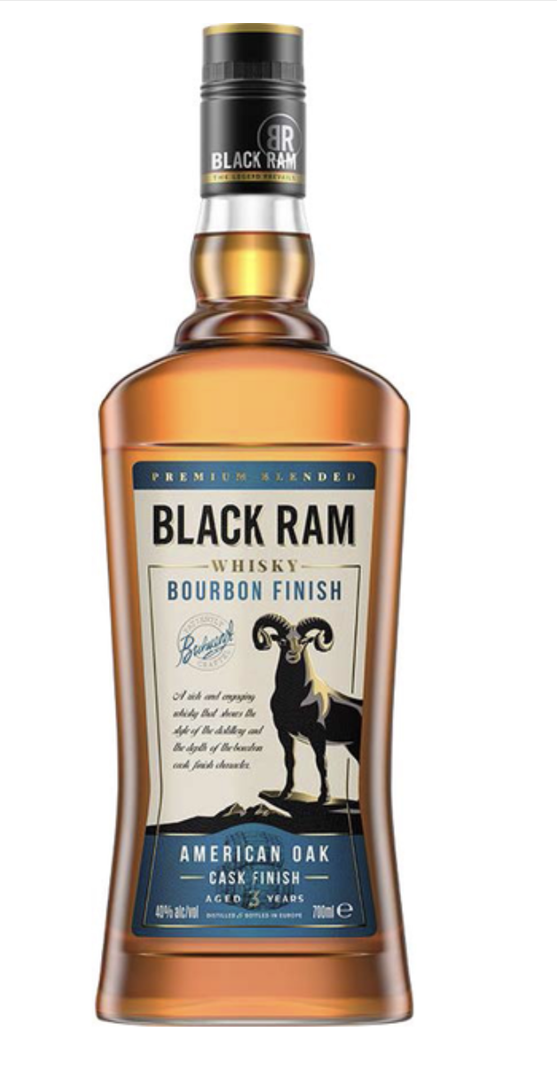 Віскі Black Ram Bourbon 40% 0.7 л